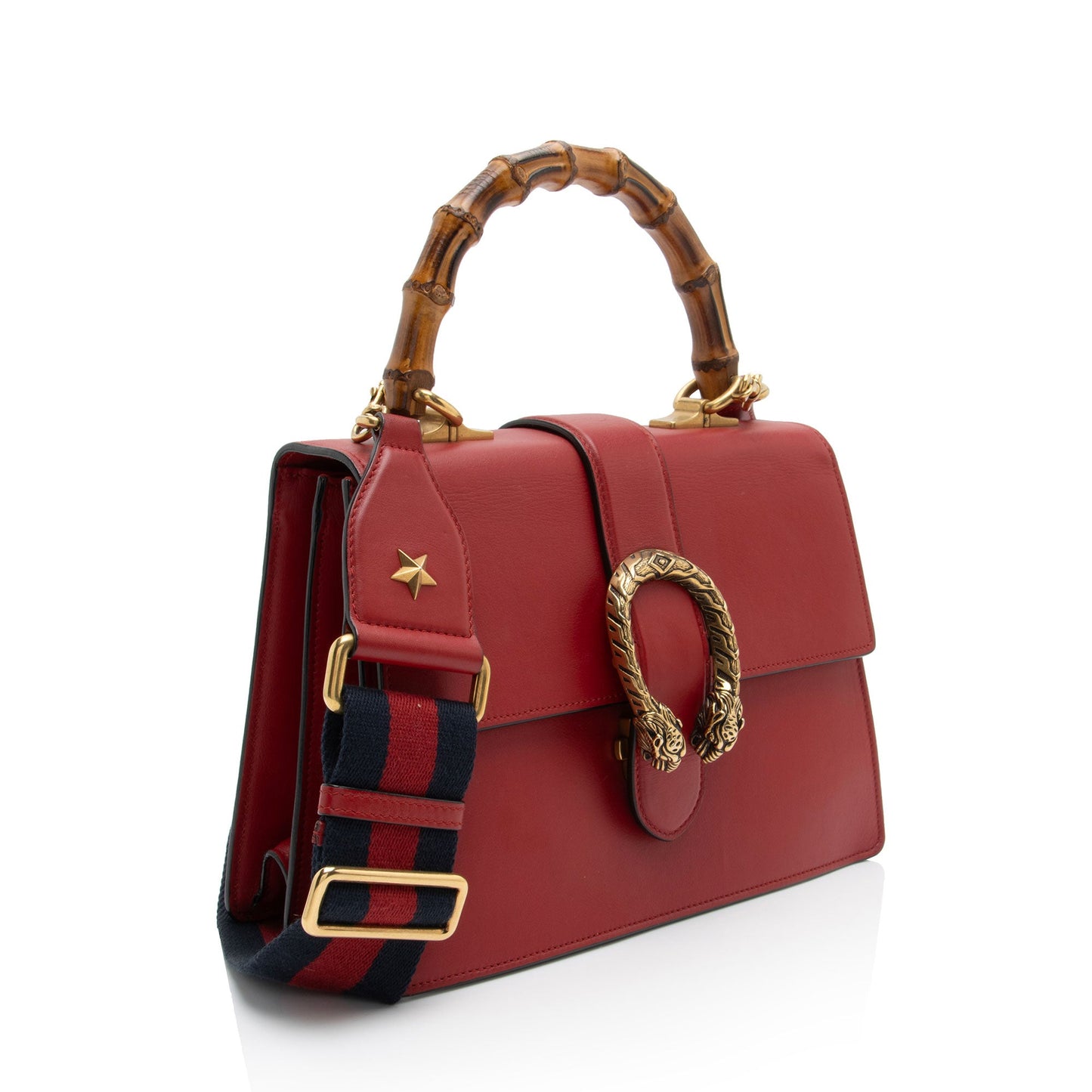 Gucci Leather Bamboo Dionysus Medium Top Handle (SHF-d7MRvK)