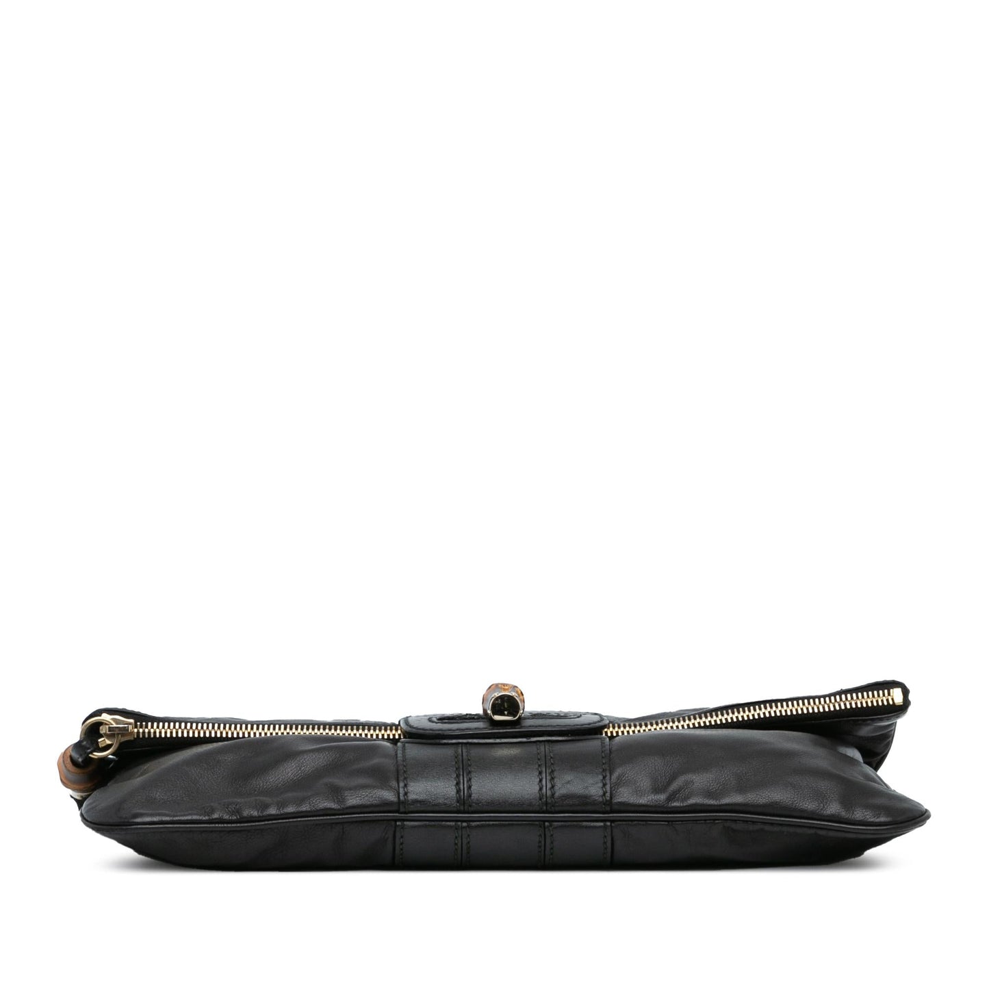 Gucci Leather Bamboo Lucy Fold Over Clutch (SHG-ithHFj)