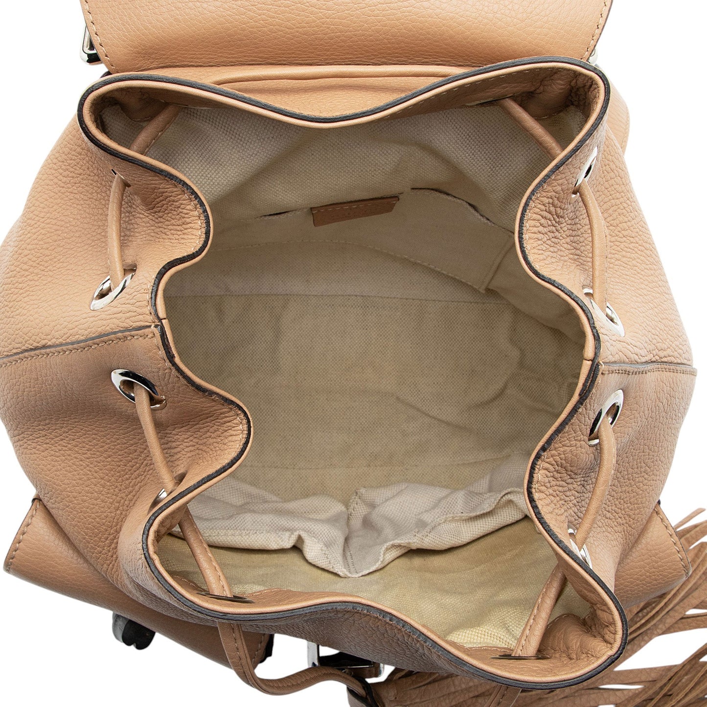 Gucci Leather Bamboo Medium Backpack