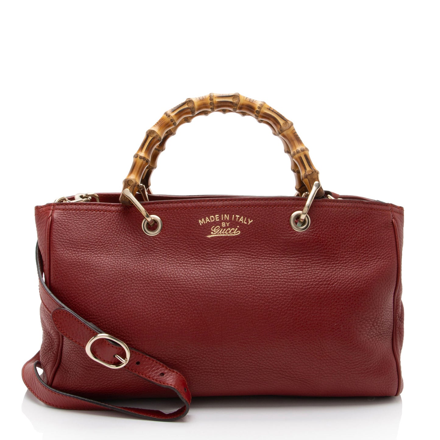 Gucci Leather Bamboo Medium Shopper Tote (SHF-BGoJH3)