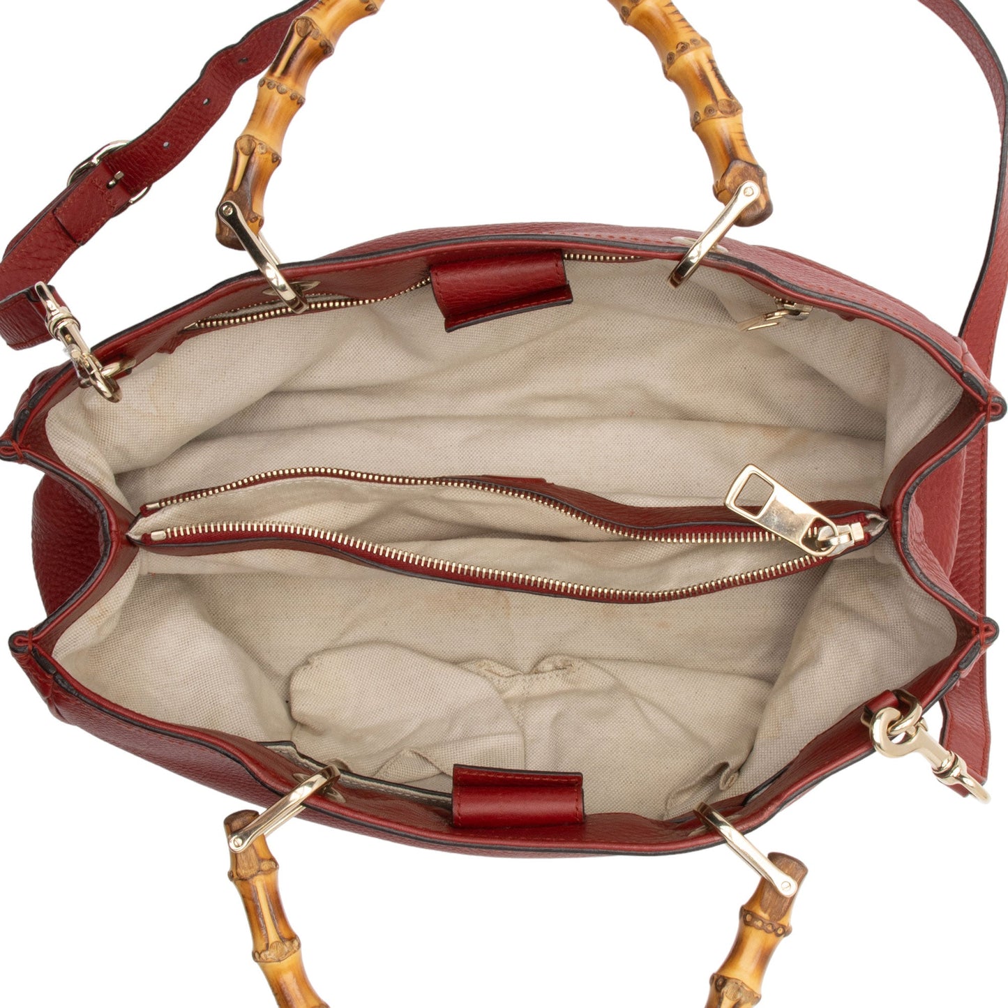 Gucci Leather Bamboo Medium Shopper Tote (SHF-BGoJH3)