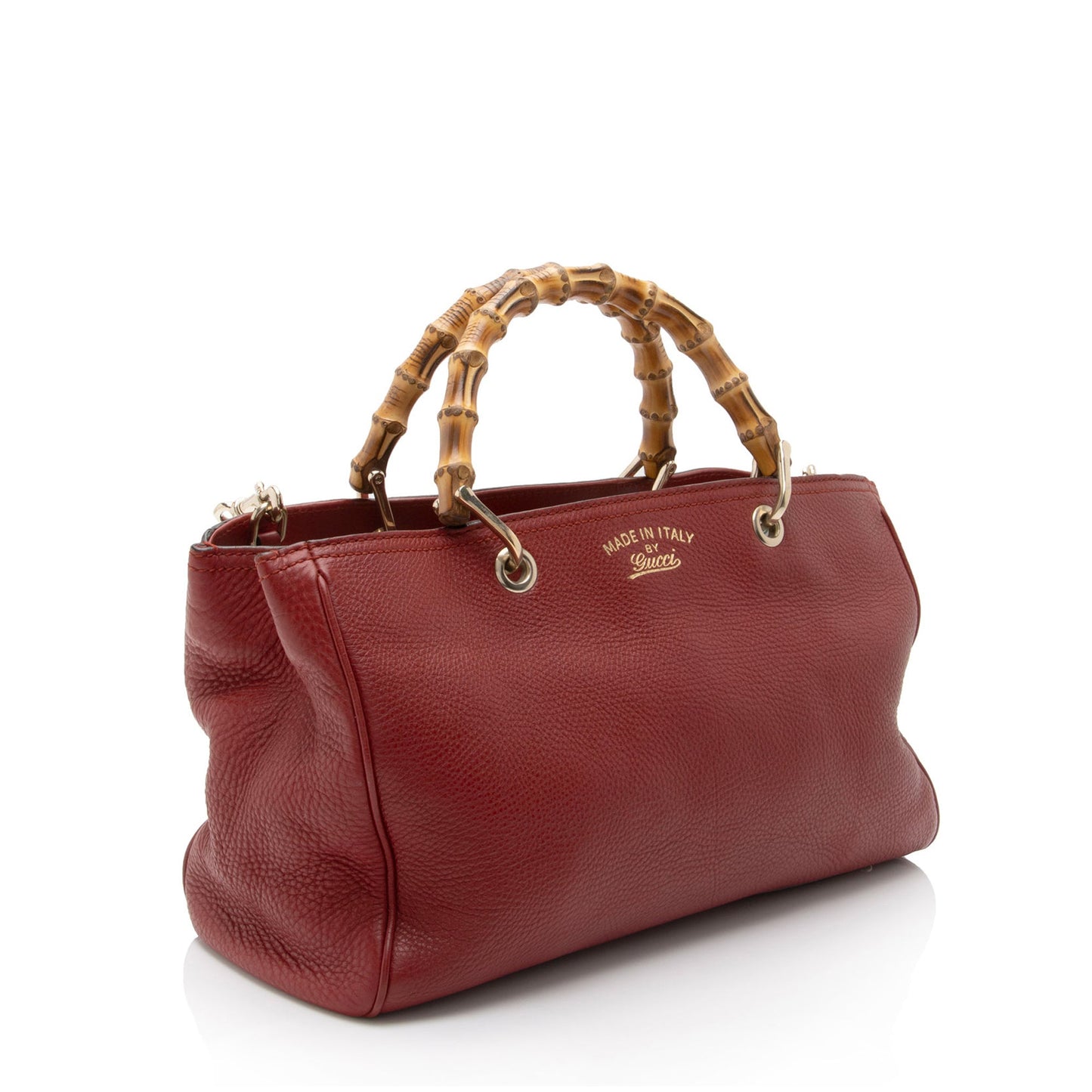 Gucci Leather Bamboo Medium Shopper Tote (SHF-BGoJH3)