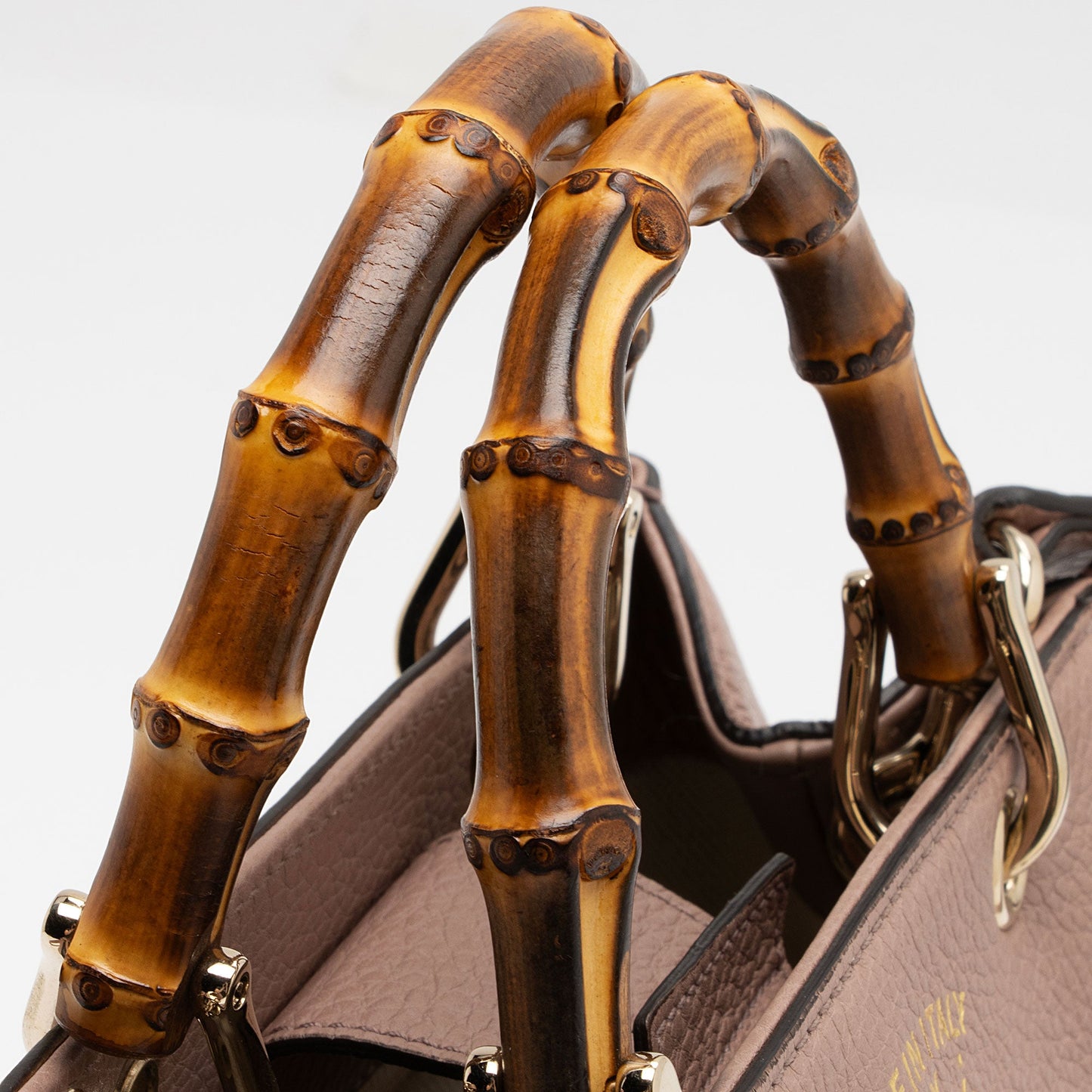 Gucci Leather Bamboo Mini Shopper Tote (SHF-eRoYKz)