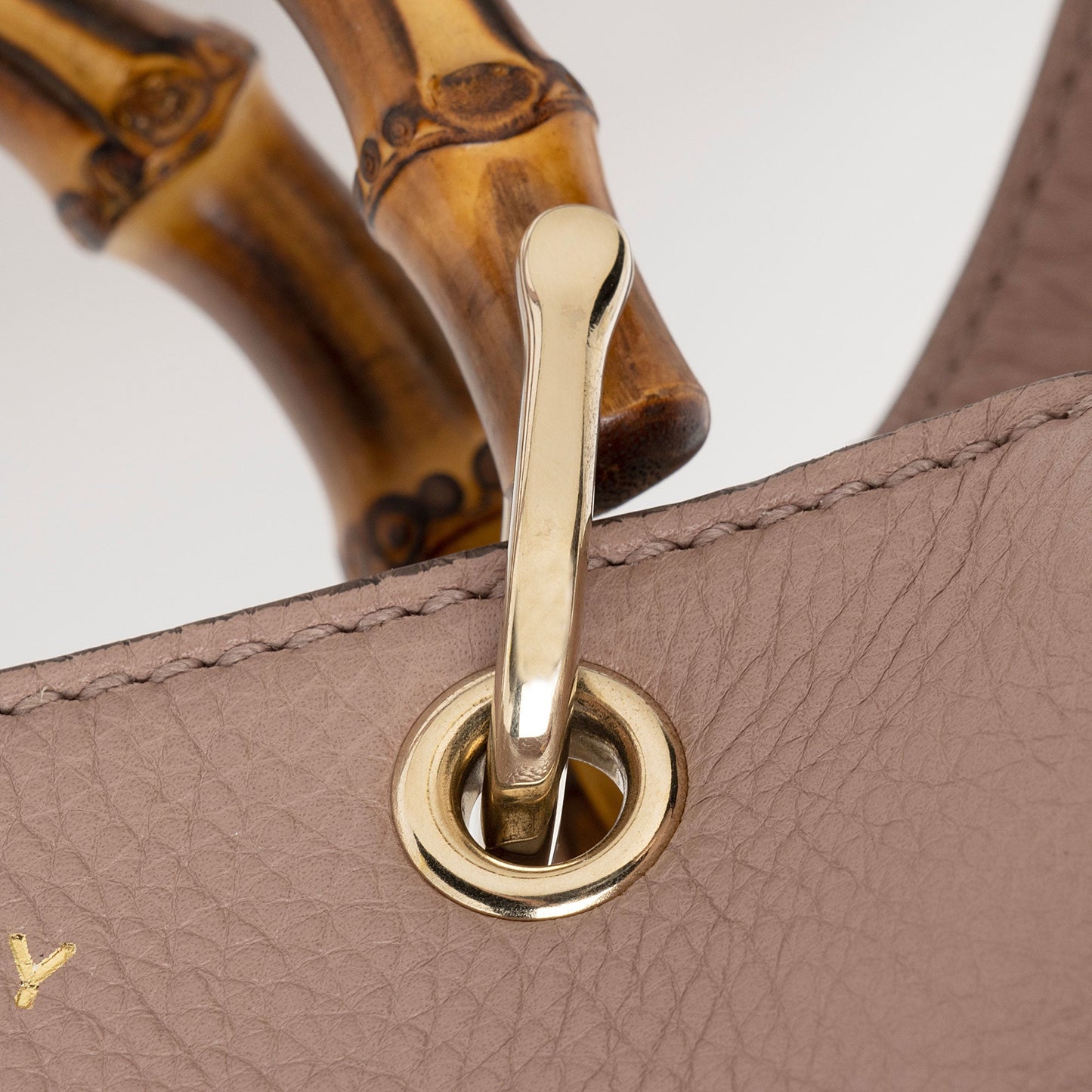 Gucci Leather Bamboo Mini Shopper Tote (SHF-eRoYKz)