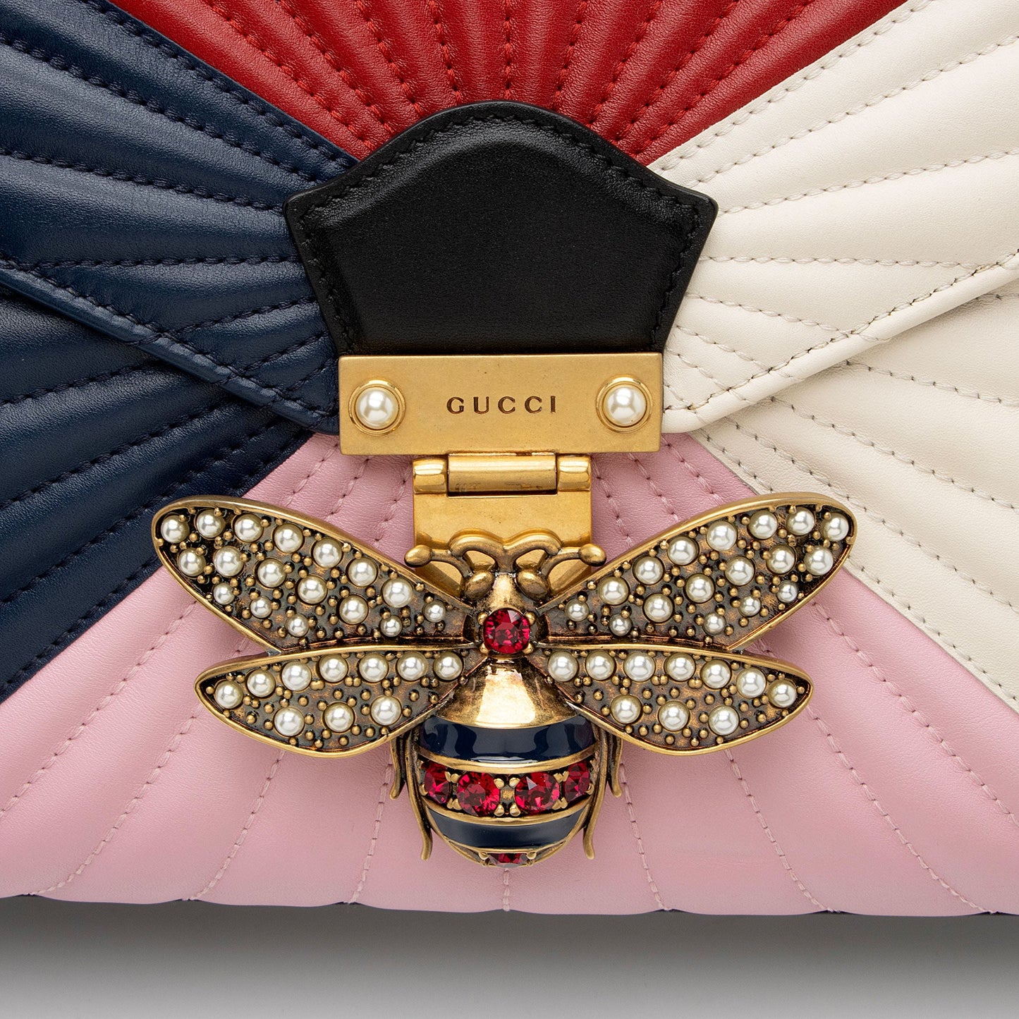 Gucci Leather Bamboo Queen Margaret Top Handle