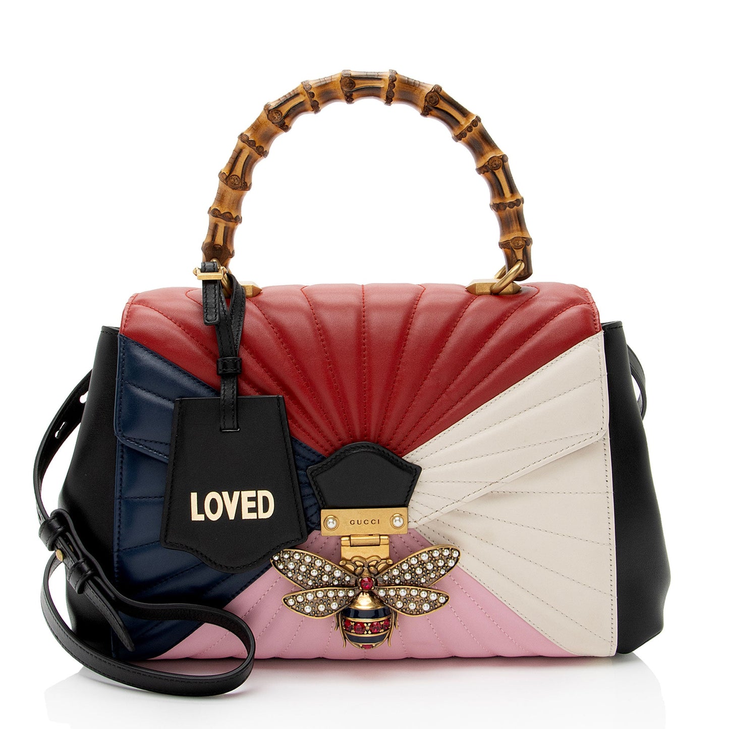 Gucci Leather Bamboo Queen Margaret Top Handle