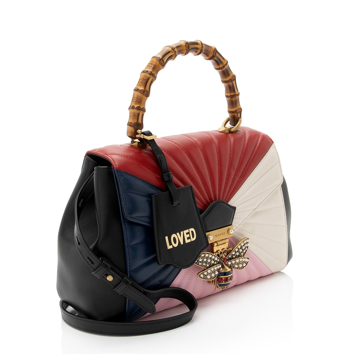 Gucci Leather Bamboo Queen Margaret Top Handle