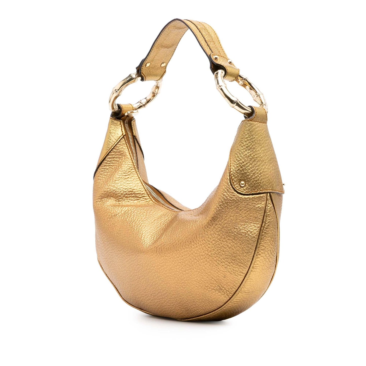 Gucci Leather Bamboo Ring Hobo