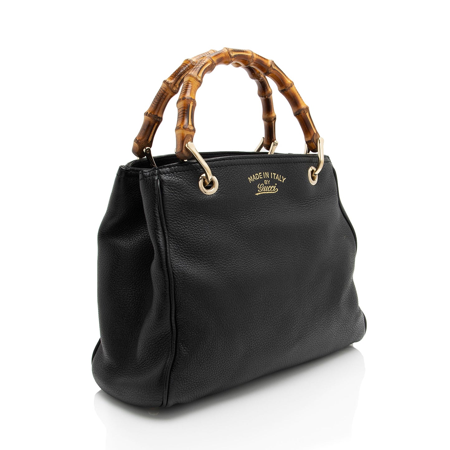 Gucci Leather Bamboo Small Shopper Tote (SHF-M26bz2)