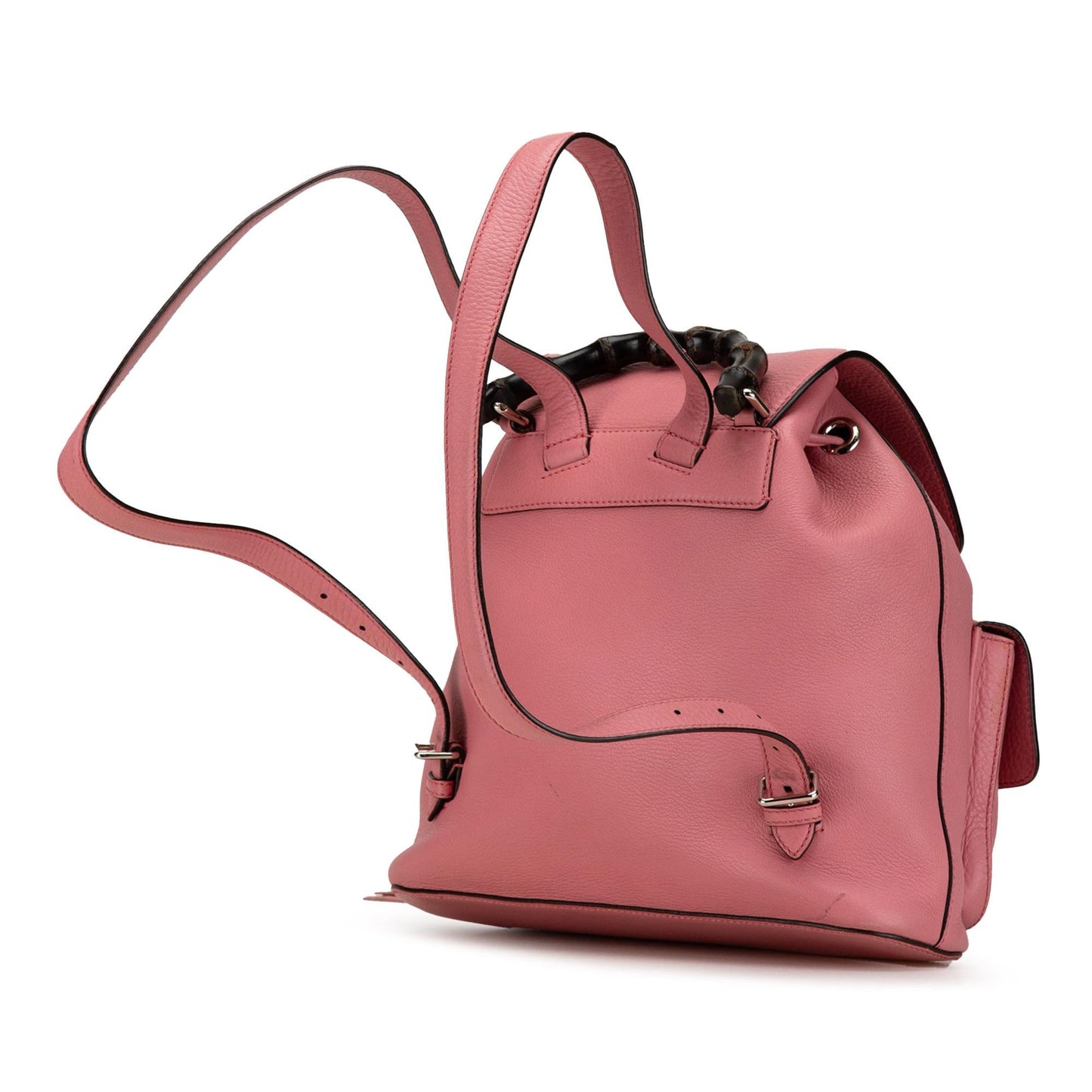 Gucci Leather Bamboo Tassel Backpack