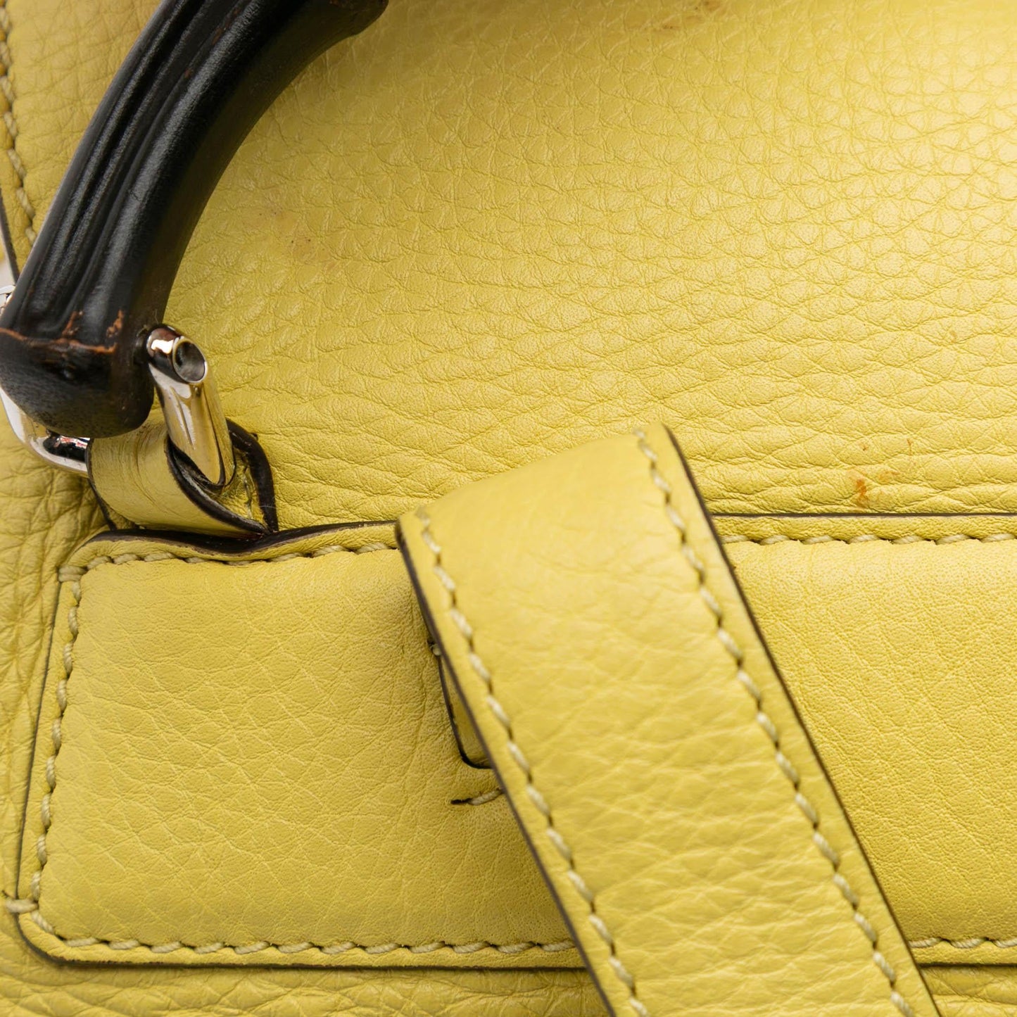 Gucci Leather Bamboo Tassel Backpack