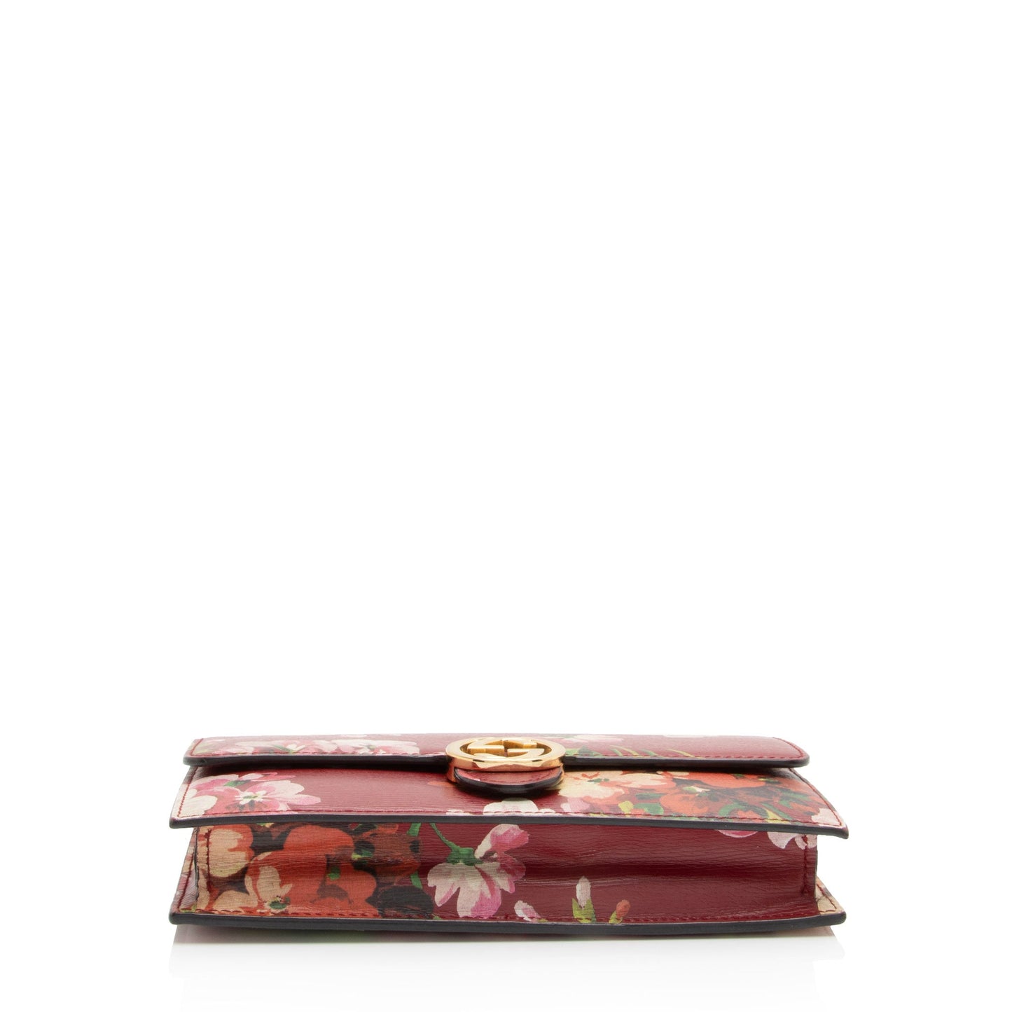 Gucci Leather Blooms Interlocking GG Wallet on Chain (SHF-dj50gX)