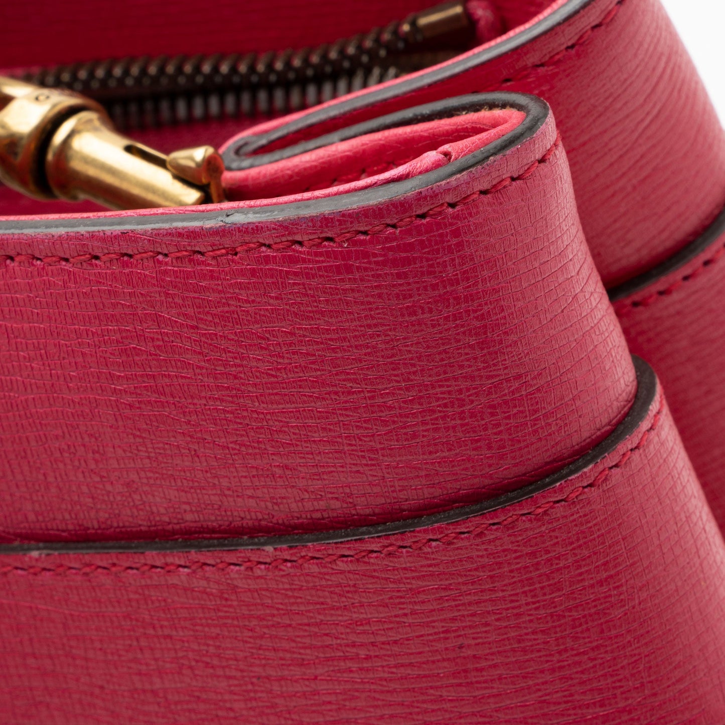 Gucci Leather Bright Bit Medium Tote (SHF-KAPGcj)