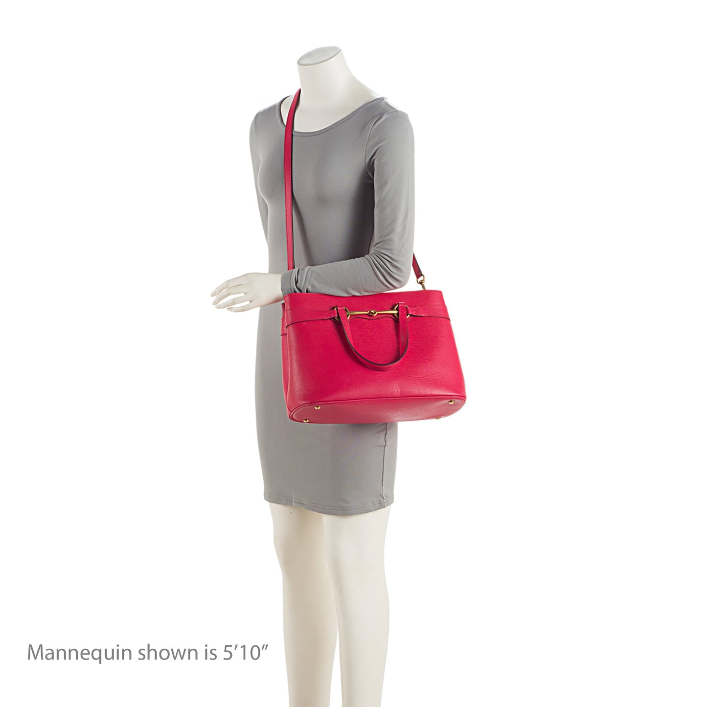 Gucci Leather Bright Bit Medium Tote (SHF-KAPGcj)
