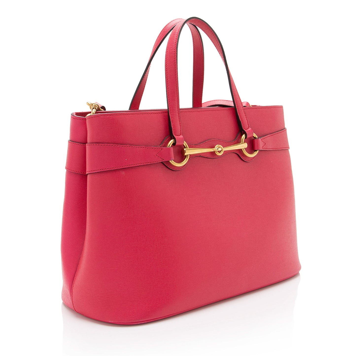 Gucci Leather Bright Bit Medium Tote (SHF-KAPGcj)