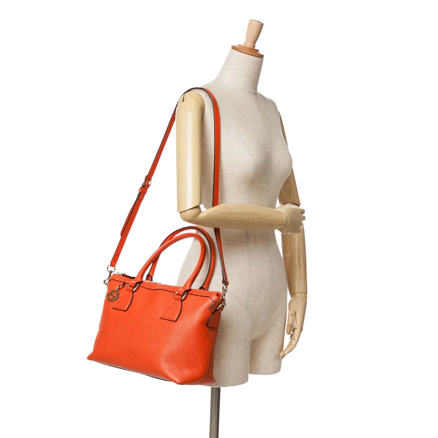 Gucci Leather Charmy Satchel