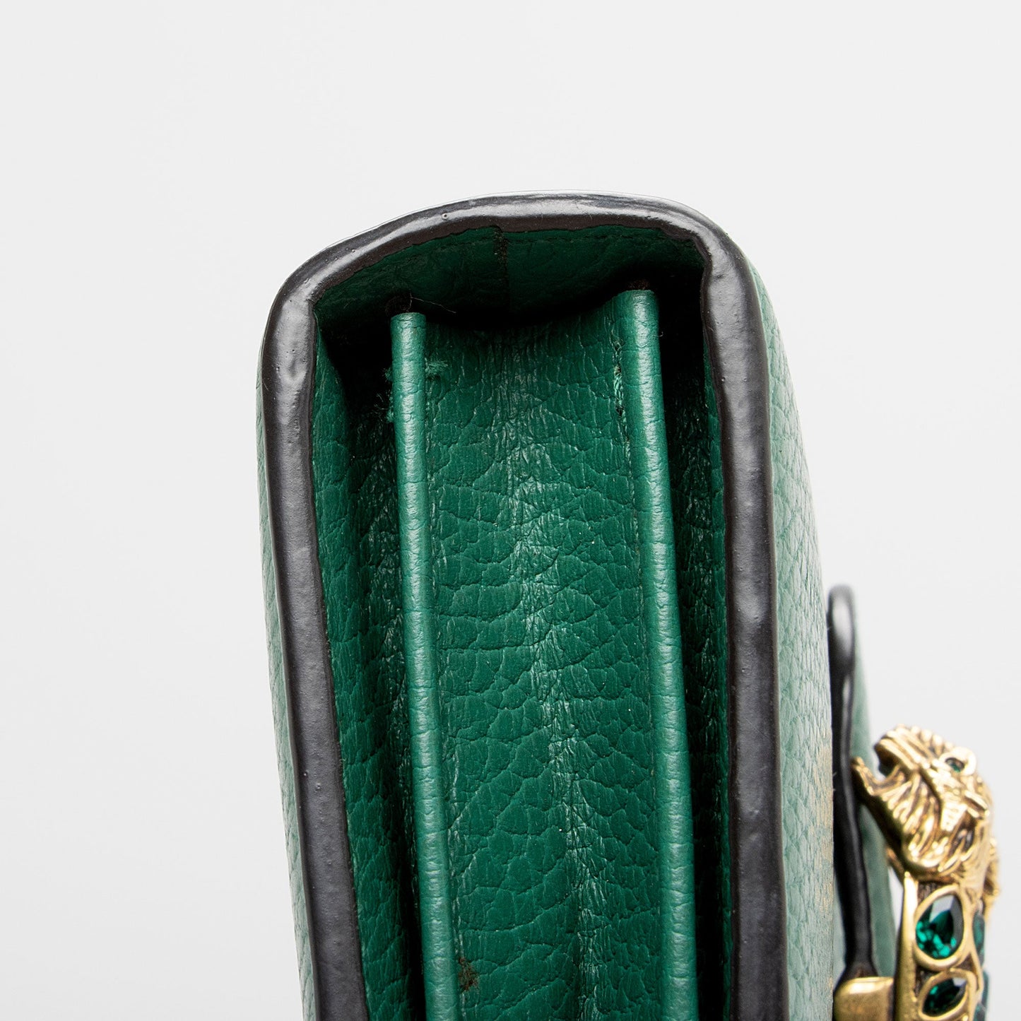 Gucci Leather Crystal Dionysus Chain Wallet (SHF-lfofdz)