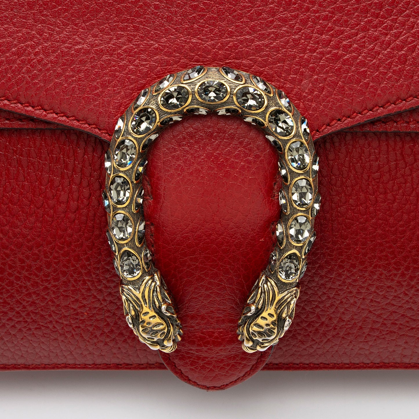 Gucci Leather Crystal Dionysus Small Shoulder Bag