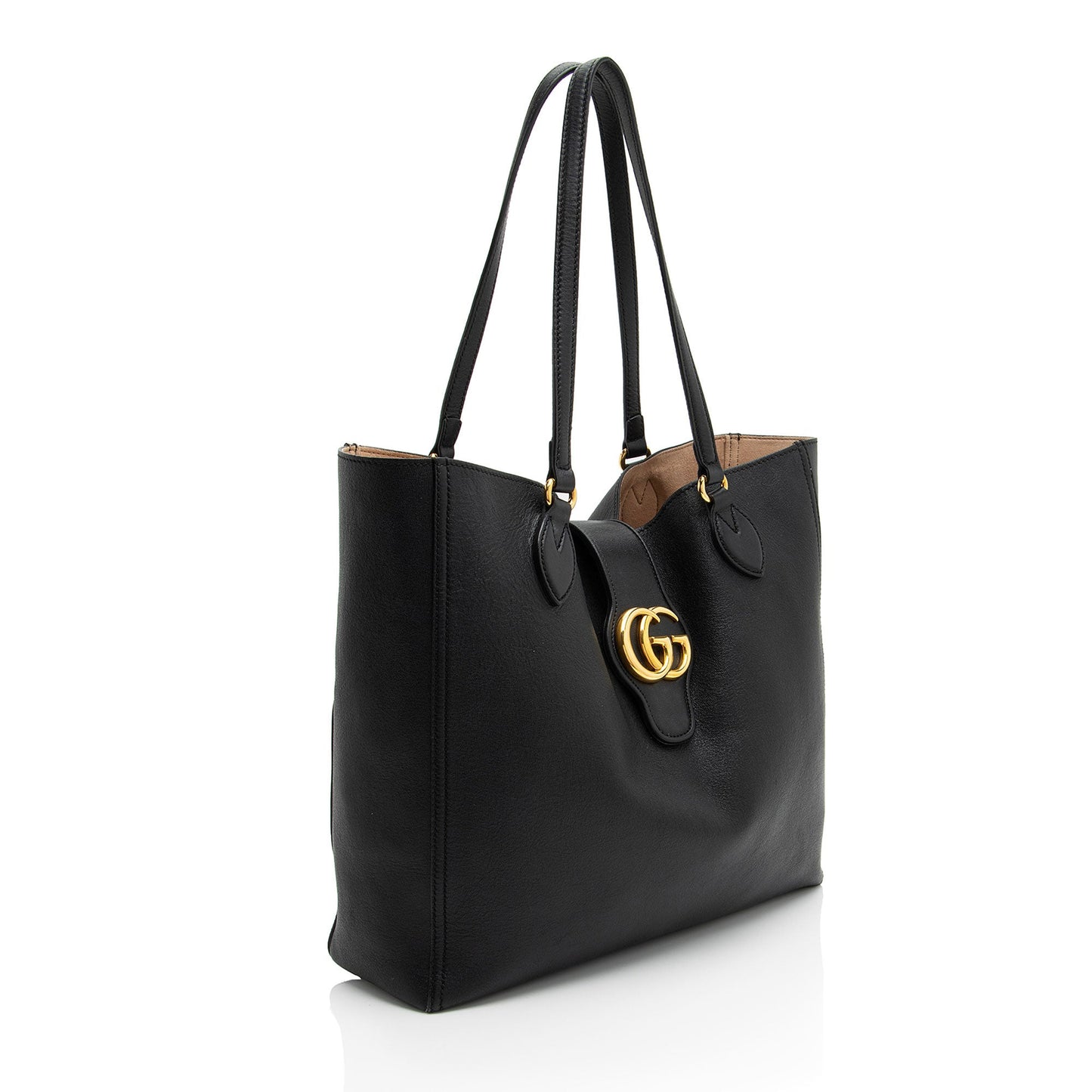 Gucci Leather Dahlia Medium Tote (SHF-G7nIG2)