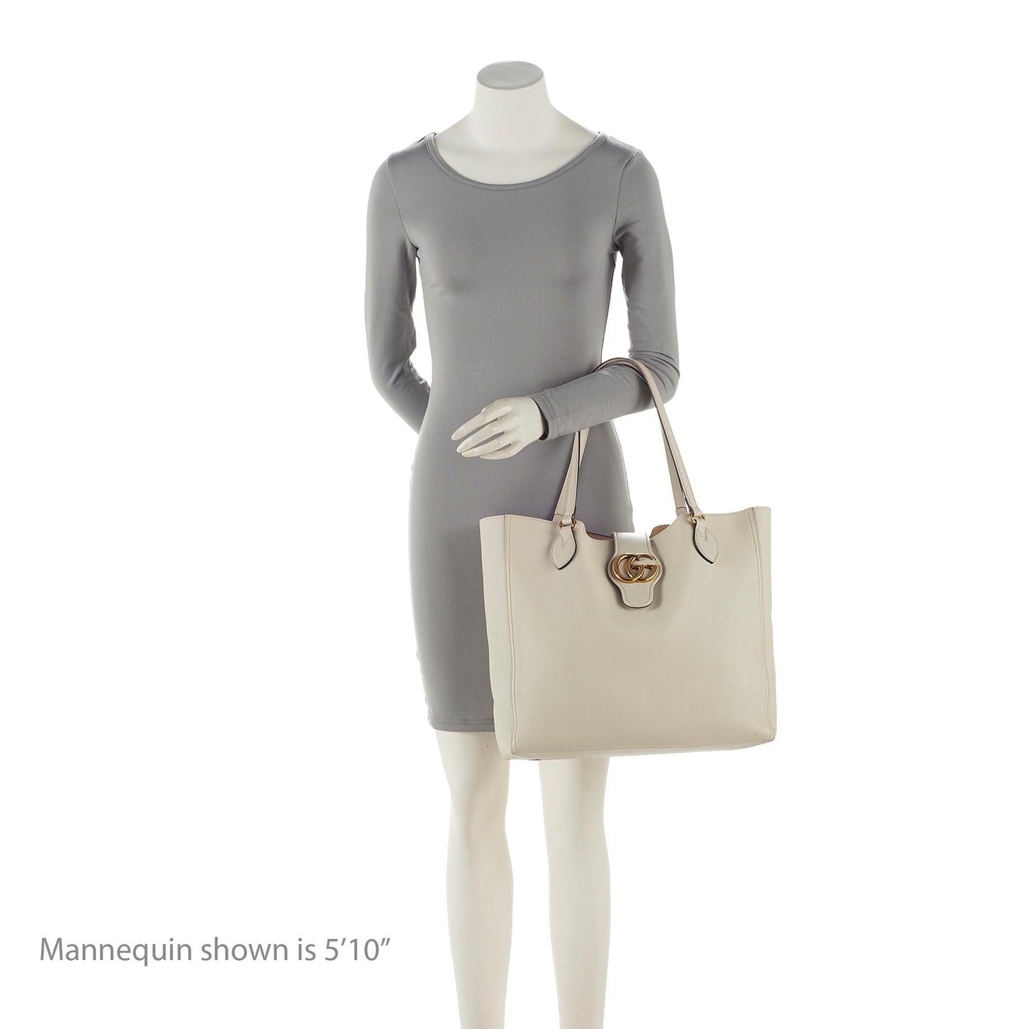 Gucci Leather Dahlia Medium Tote (SHF-l9vBxj)
