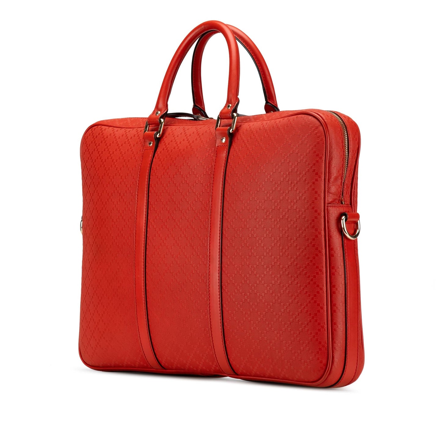 Gucci Leather Diamante Business Bag