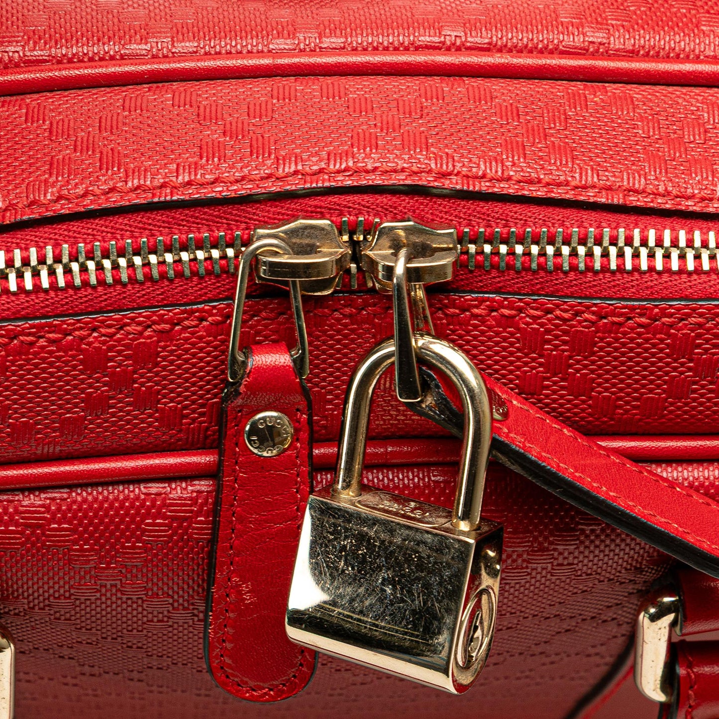Gucci Leather Diamante Business Bag
