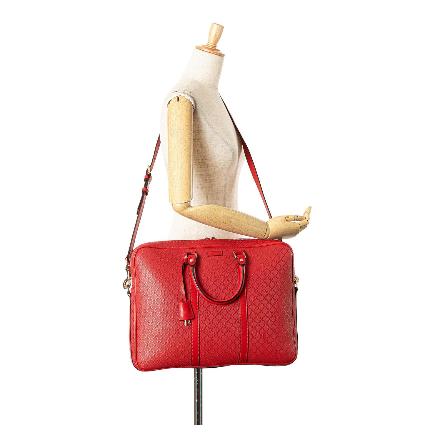 Gucci Leather Diamante Business Bag