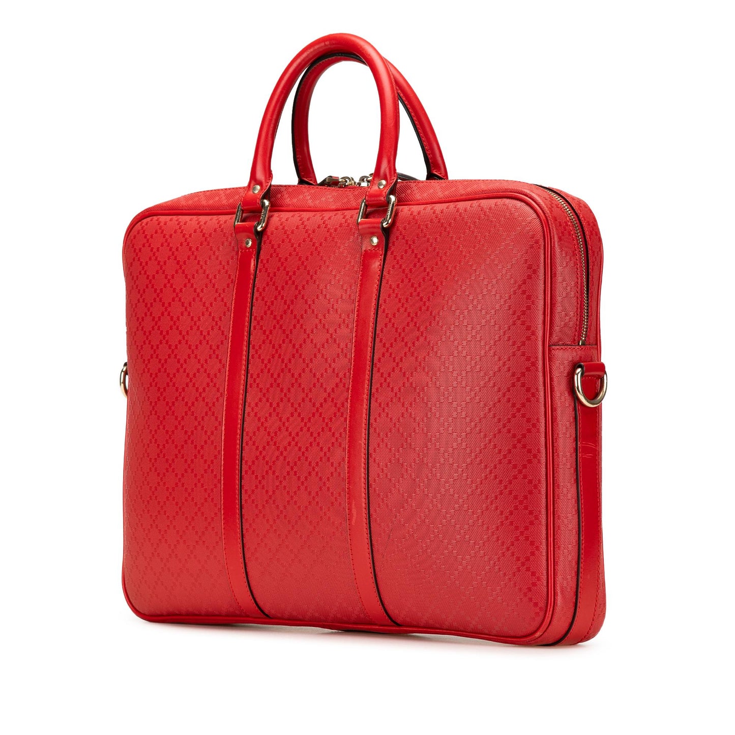 Gucci Leather Diamante Business Bag
