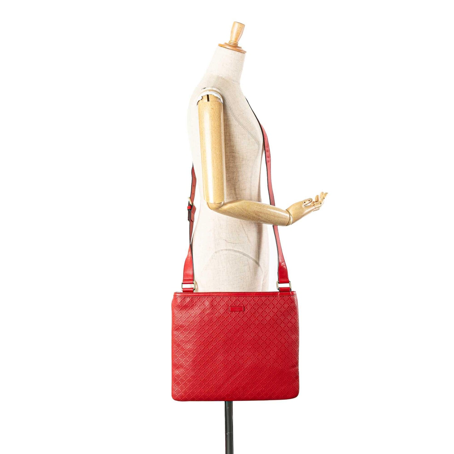 Gucci Leather Diamante Hilary Lux Crossbody