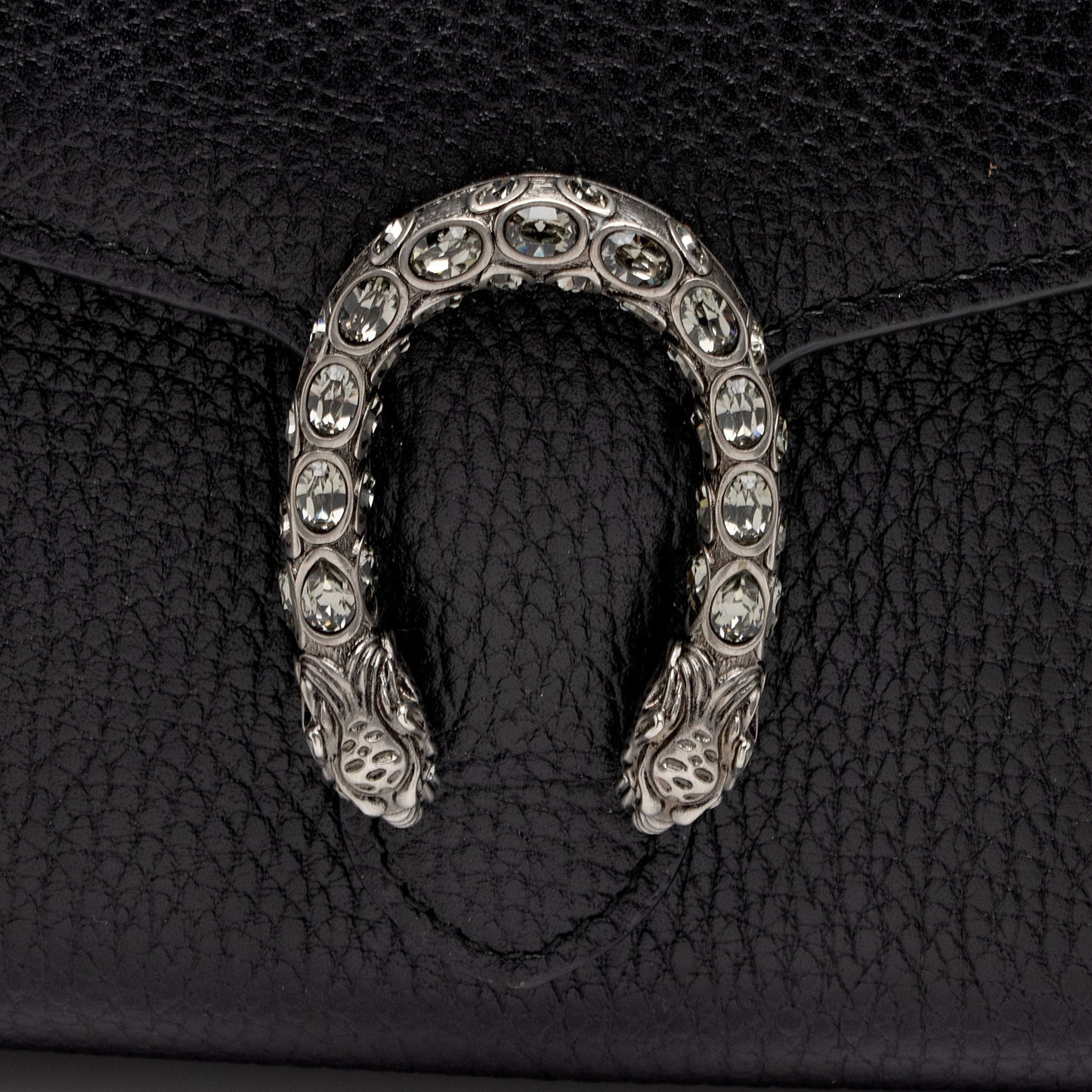 Gucci Leather Crystal Dionysus Chain Wallet (SHF-ZZjfuU)