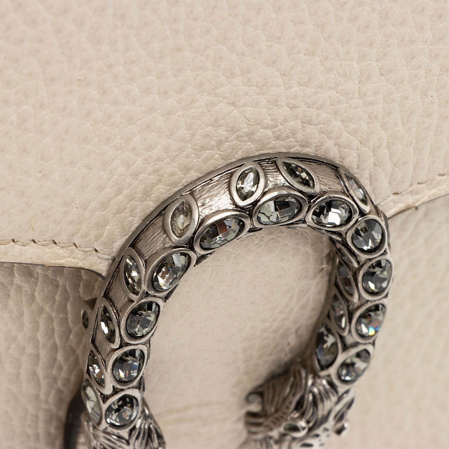 Gucci Leather Crystal Dionysus Chain Wallet (SHF-H1BZ4r)