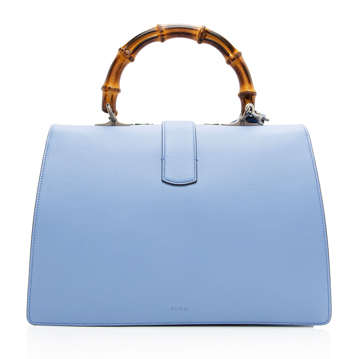 Gucci Leather Embroidered Bamboo Dionysus Large Top Handle (SHF-xyJtph)
