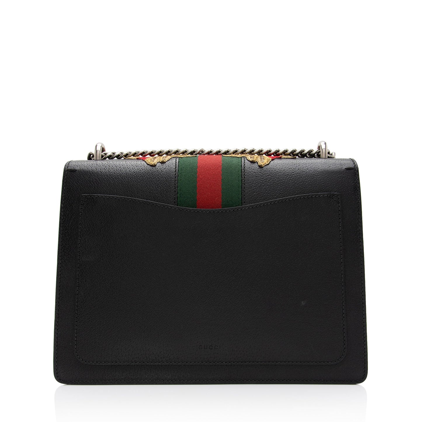 Gucci Leather Embroidered Rose Dionysus Medium Shoulder Bag (SHF-7coiPQ)