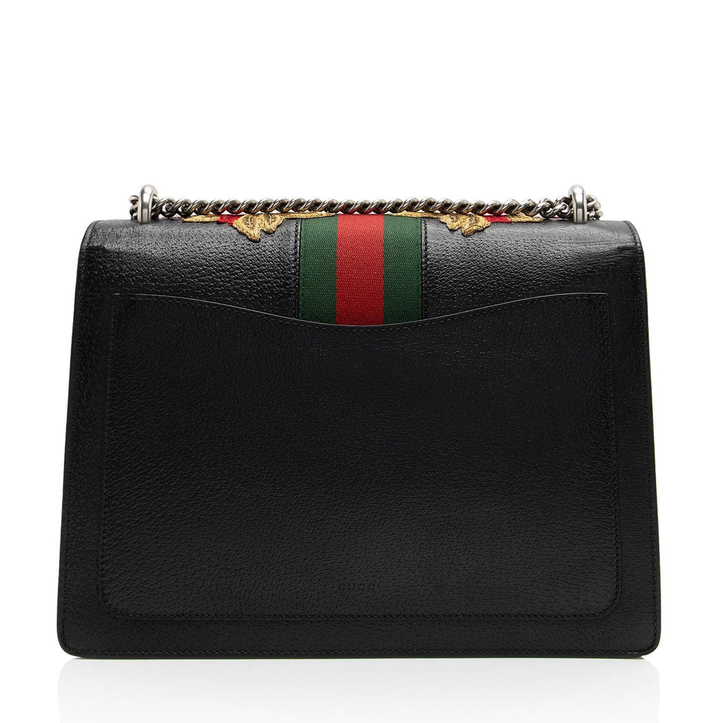 Gucci Leather Embroidered Rose Dionysus Medium Shoulder Bag (SHF-sxhk6S)