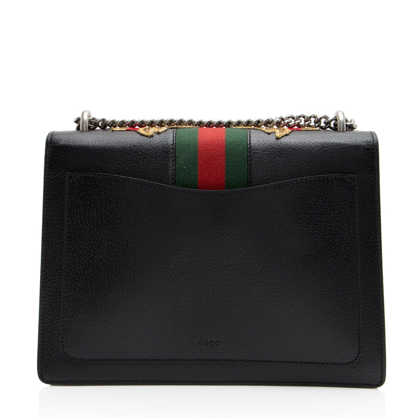 Gucci Leather Embroidered Rose Dionysus Medium Shoulder Bag (SHF-NIvfQT)