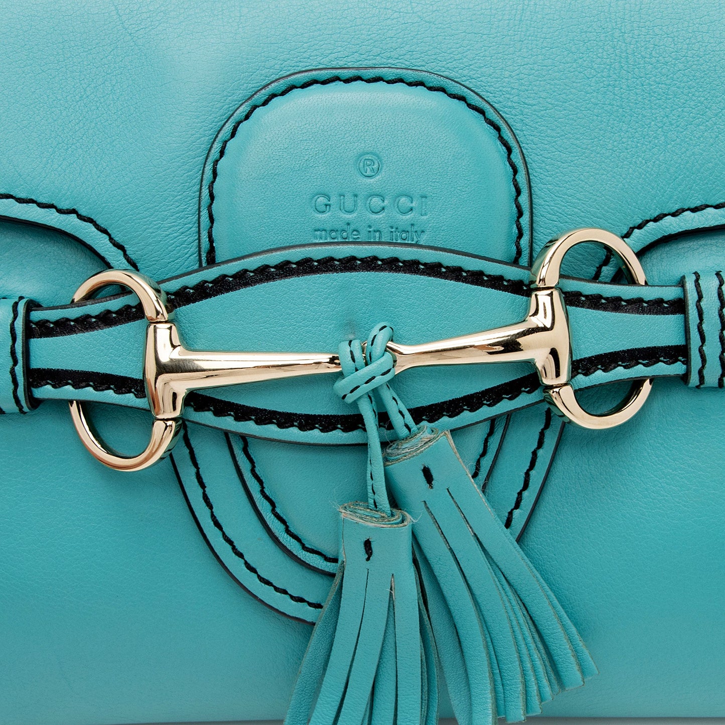 Gucci Leather Emily Small Chain Shoulder Bag (SHF-C1Ky8i)