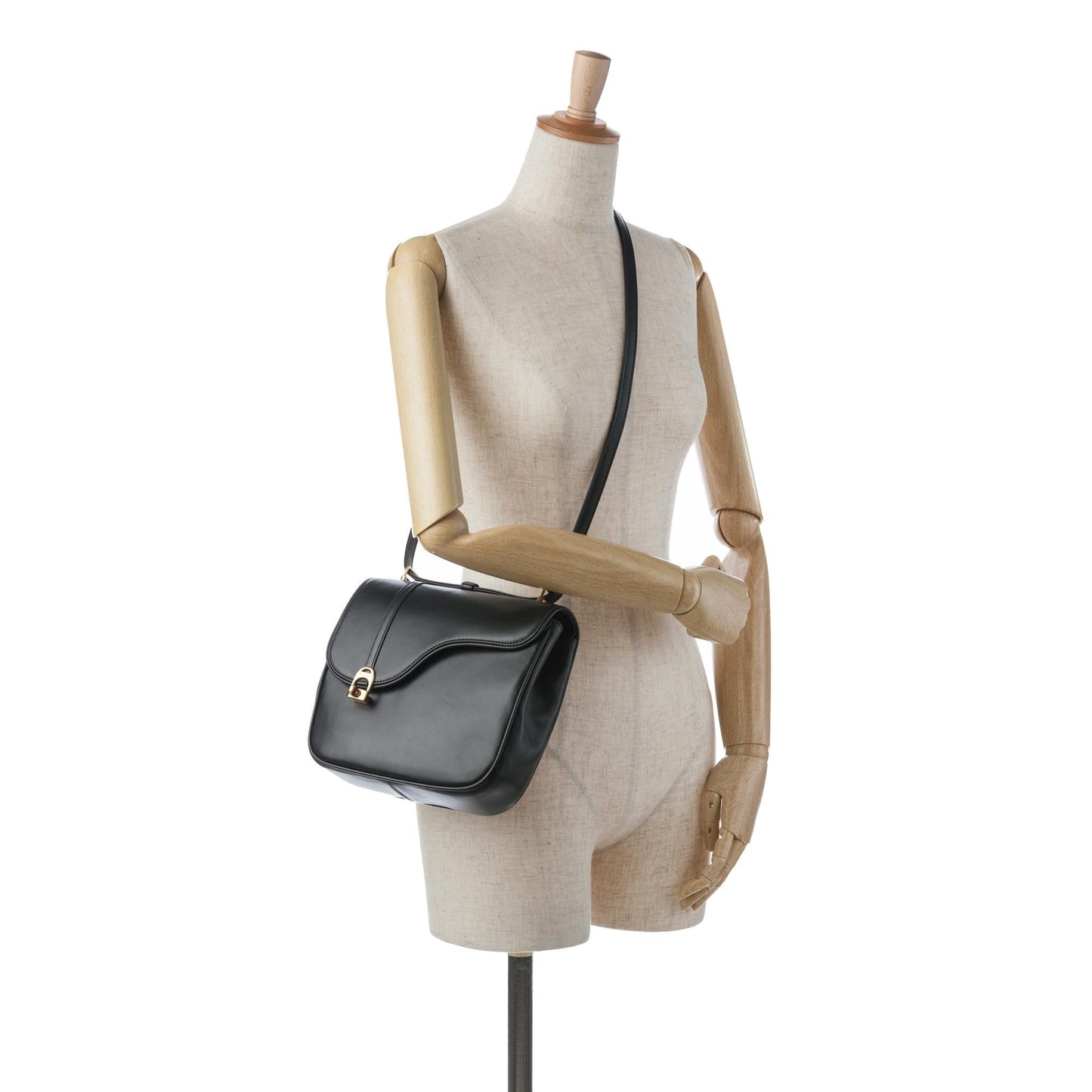 Gucci Leather Equestrian Crossbody (SHG-YHWrQK)