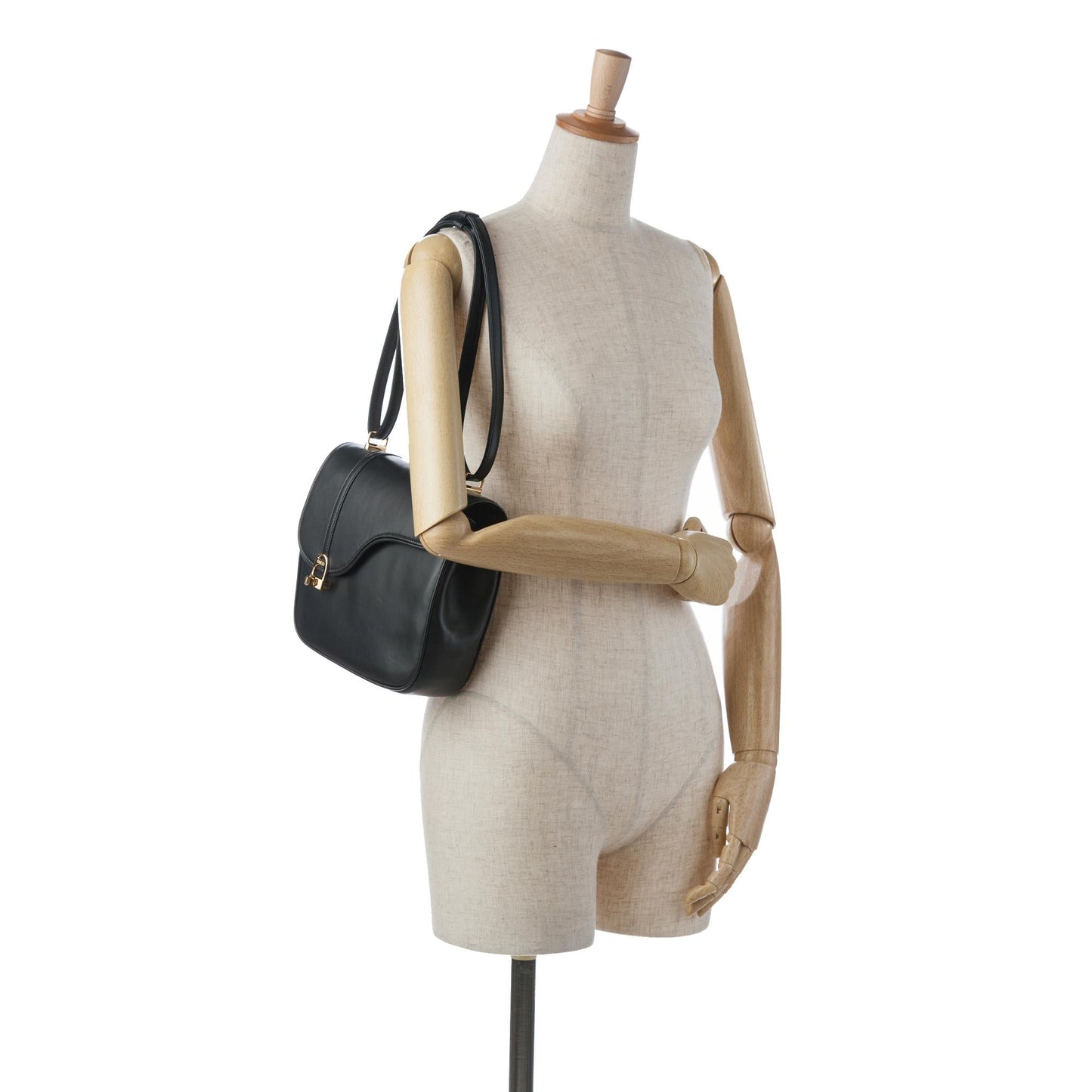 Gucci Leather Equestrian Crossbody (SHG-YHWrQK)