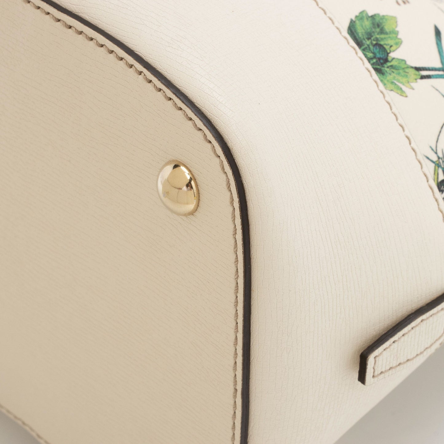 Gucci Leather Flora Nice Satchel (SHF-5DGwQW)