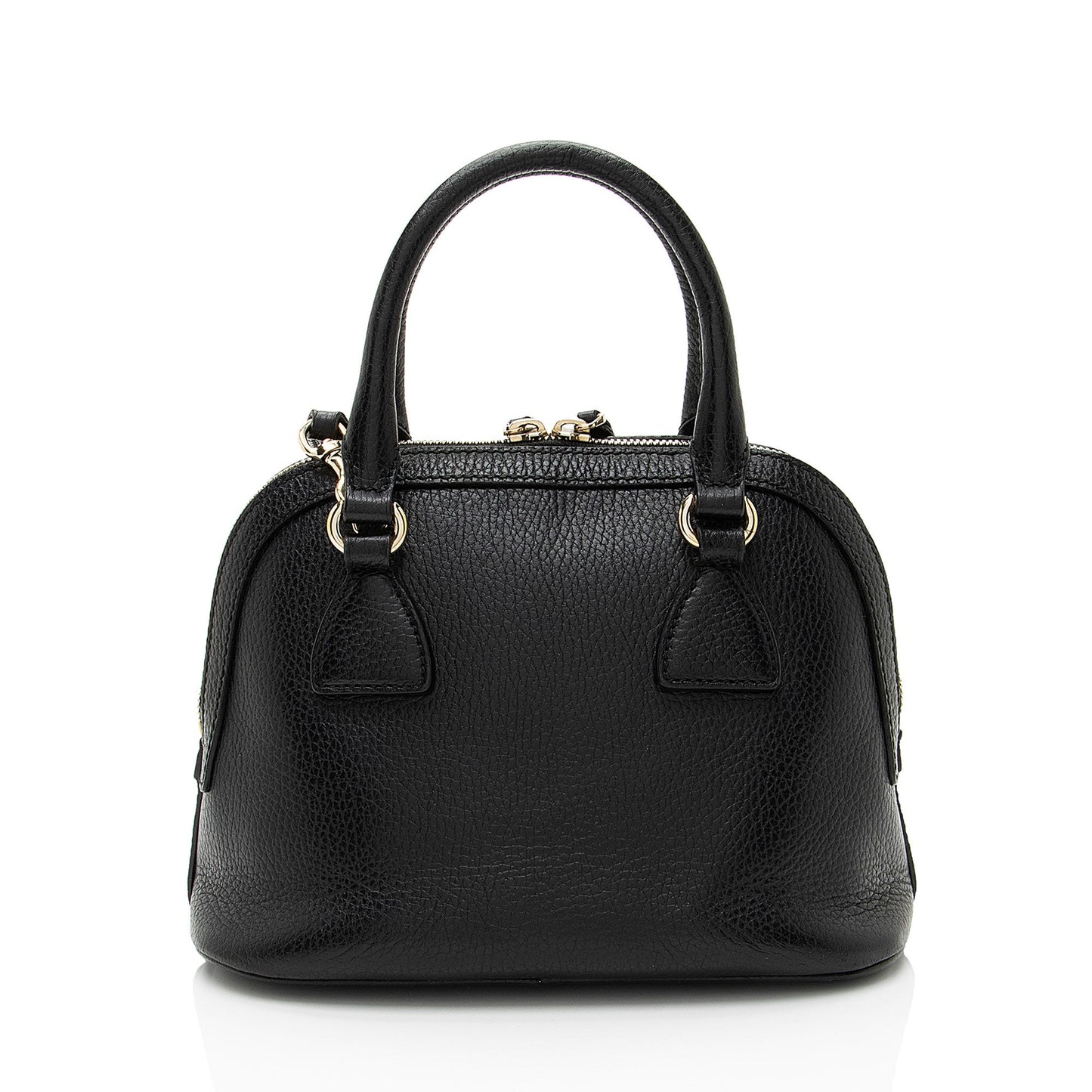 Gucci Leather GG Charm Dome Small Satchel