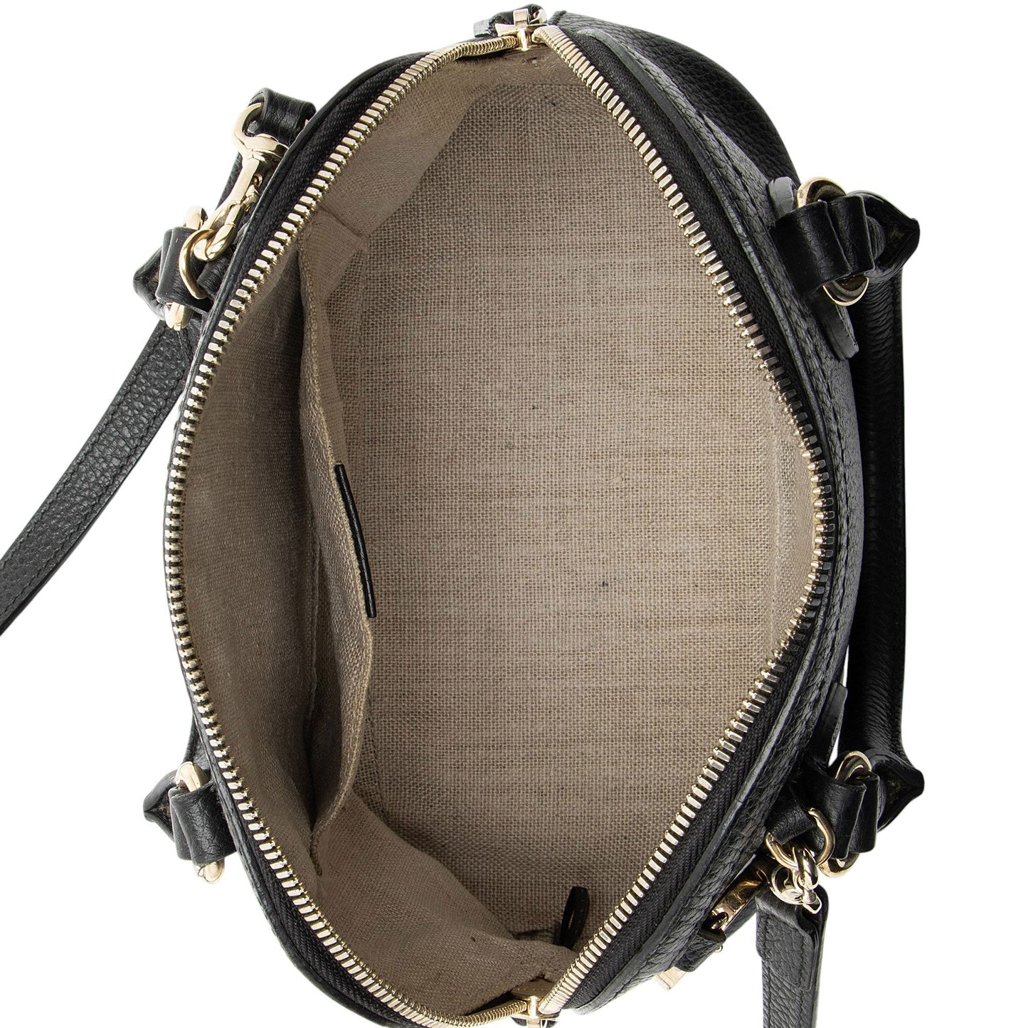 Gucci Leather GG Charm Dome Small Satchel