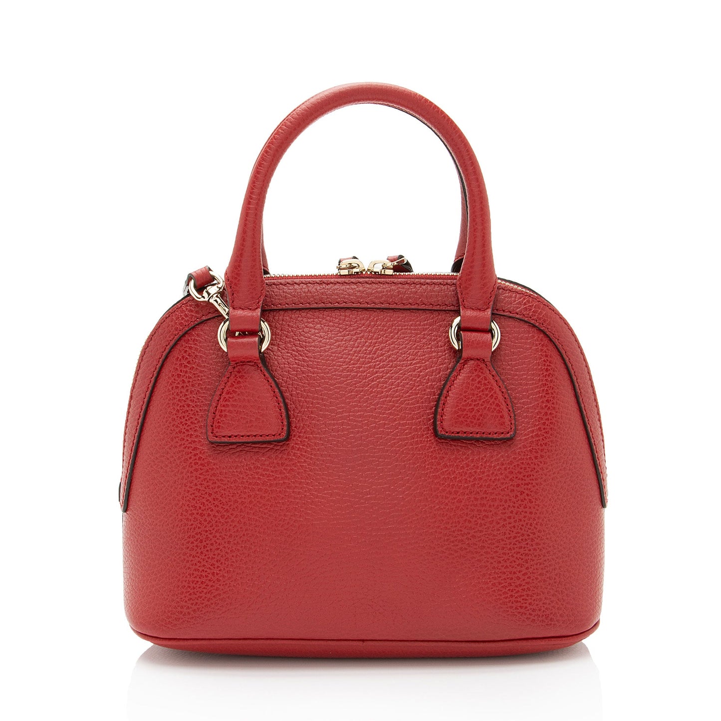 Gucci Leather GG Charm Dome Small Satchel