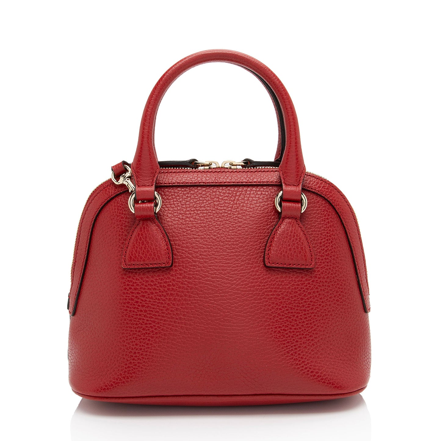 Gucci Leather GG Charm Dome Small Satchel
