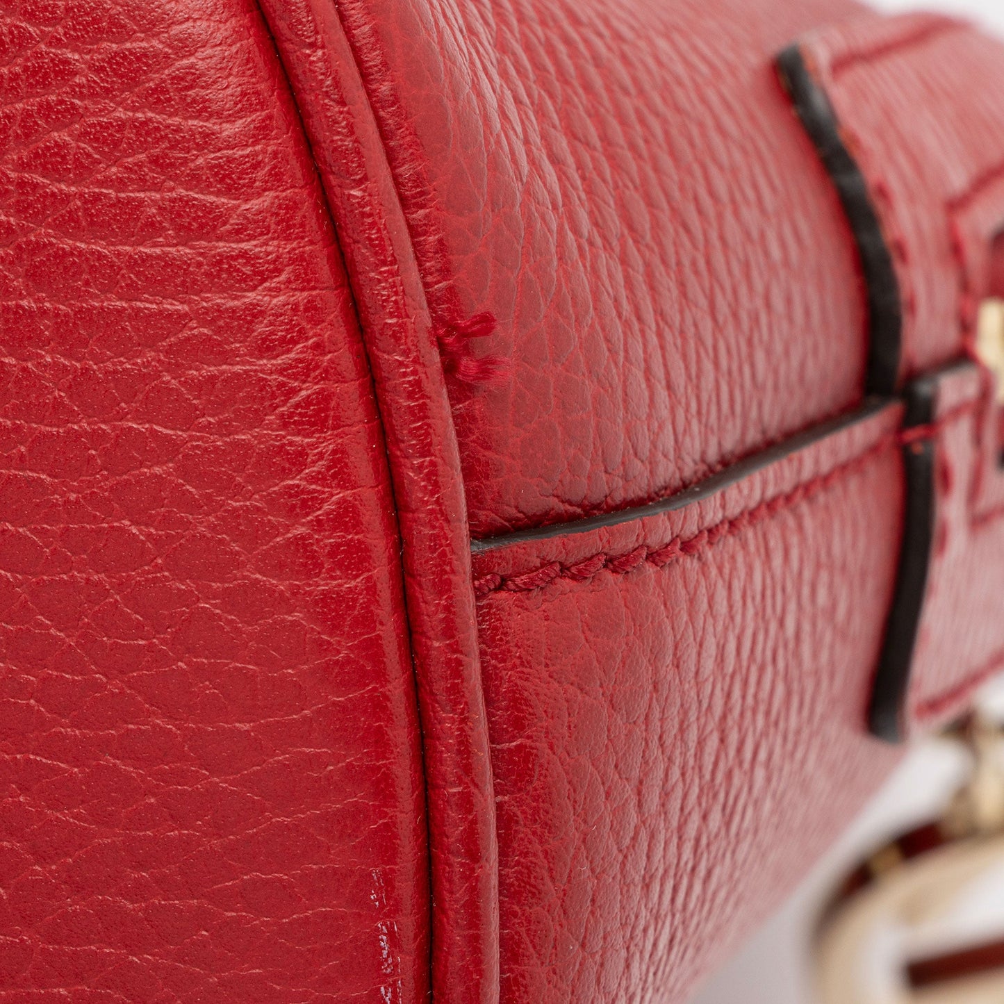 Gucci Leather GG Charm Dome Small Satchel