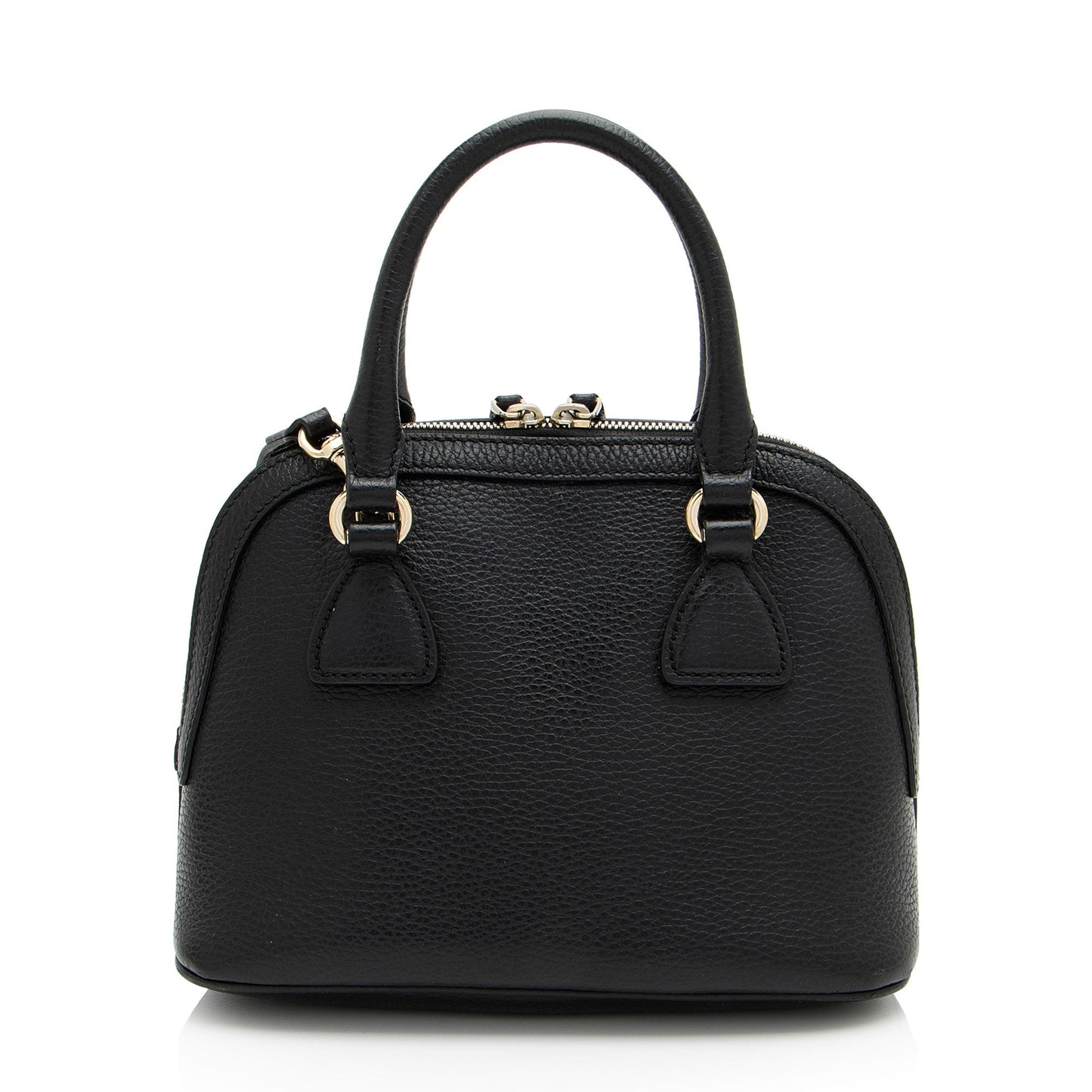 Gucci Leather GG Charm Dome Small Shoulder Bag (SHF-RTrfn9)