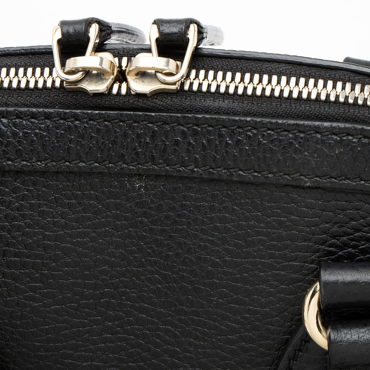 Gucci Leather GG Charm Dome Small Shoulder Bag (SHF-RTrfn9)