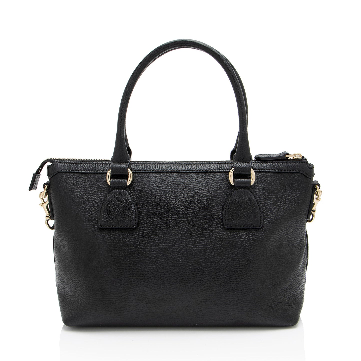 Gucci Leather GG Charm Satchel