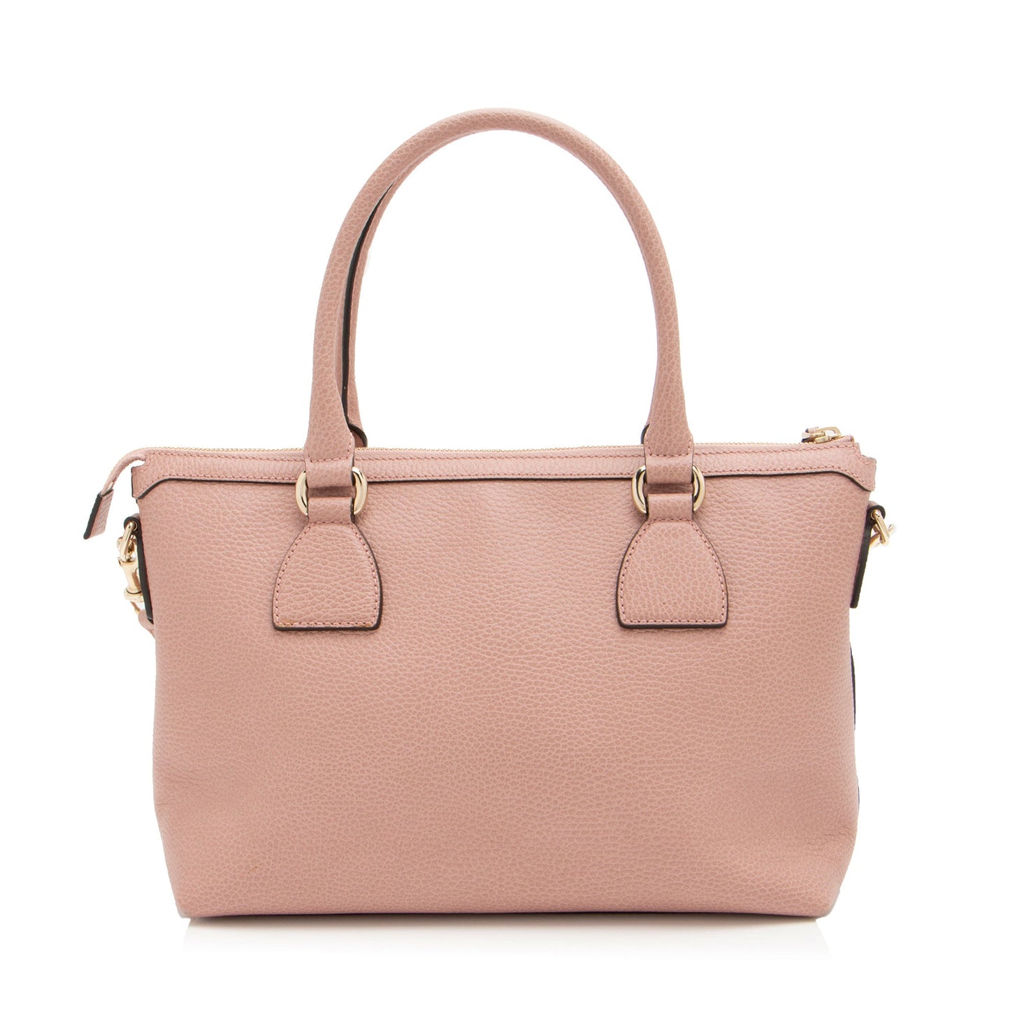 Gucci Leather GG Charm Satchel (SHF-W1Wrlv)