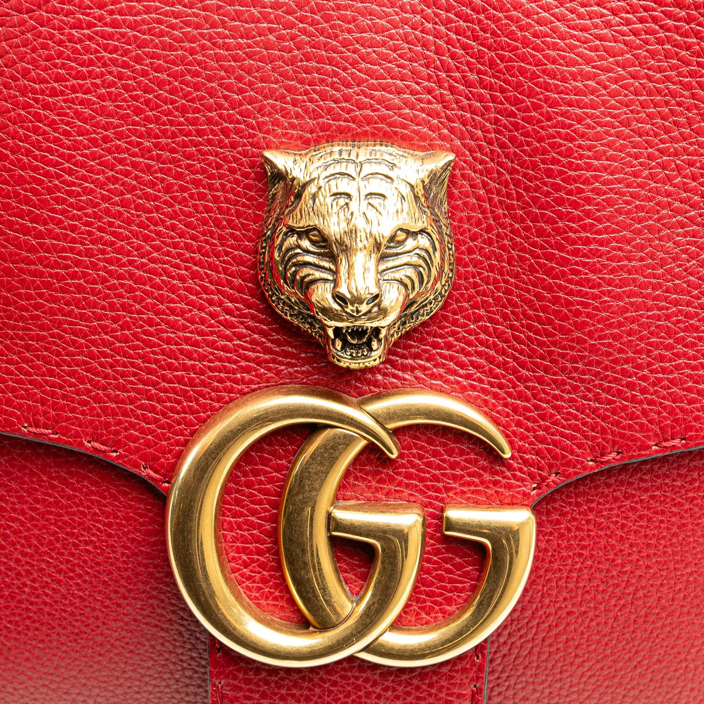 Gucci Leather GG Marmont Animalier Crossbody