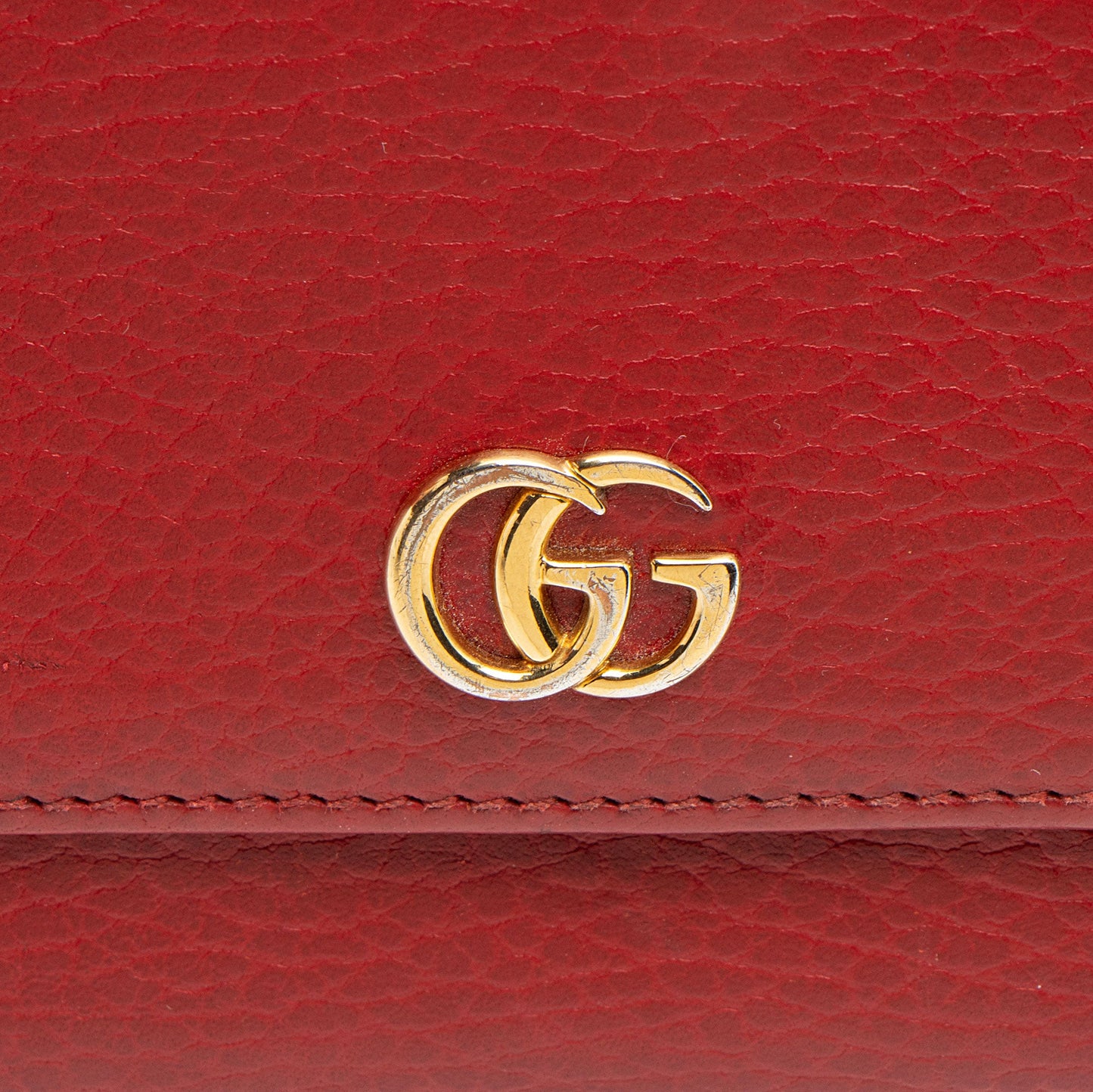Gucci Leather Double G Continental Wallet